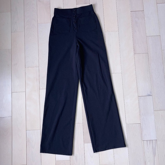 HALARA High Waisted Button Pants XS - Black - Picture 2 of 15